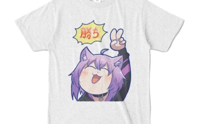 Nekomata Okayu “Win” T-Shirt